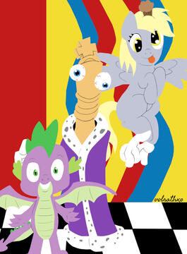 Kinger, Derpy, & Spike Kinger, Derpy, & Spike